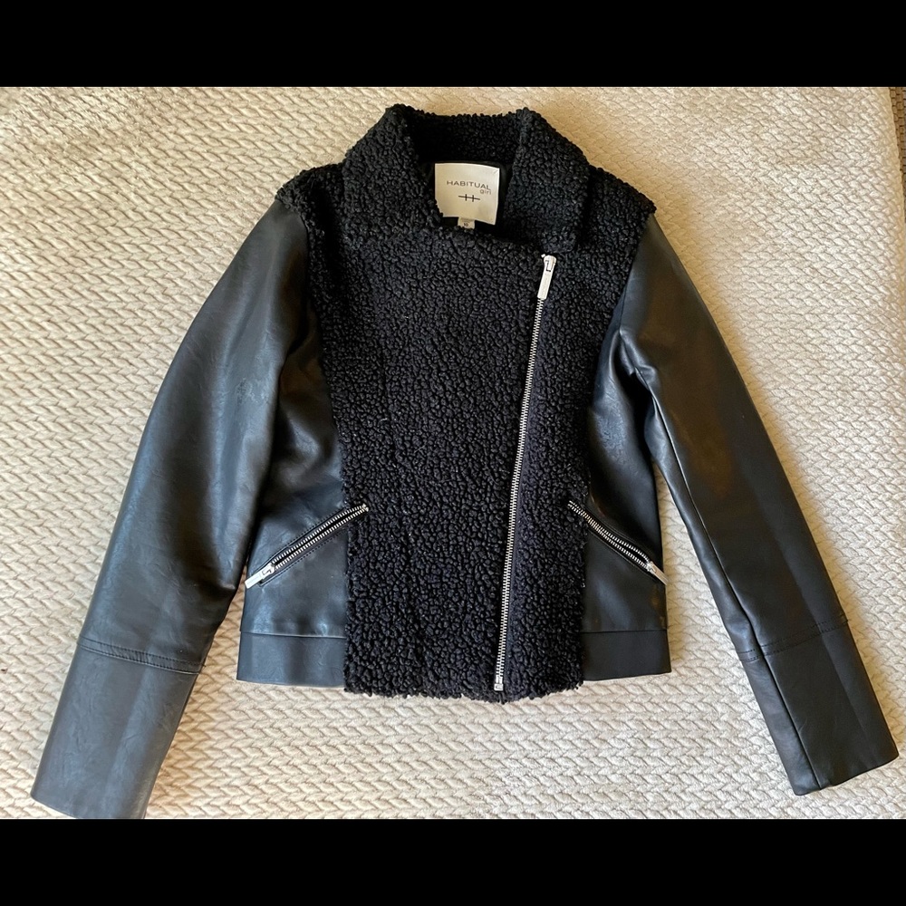 Habitual faux leather Moto jacket jacket size 10